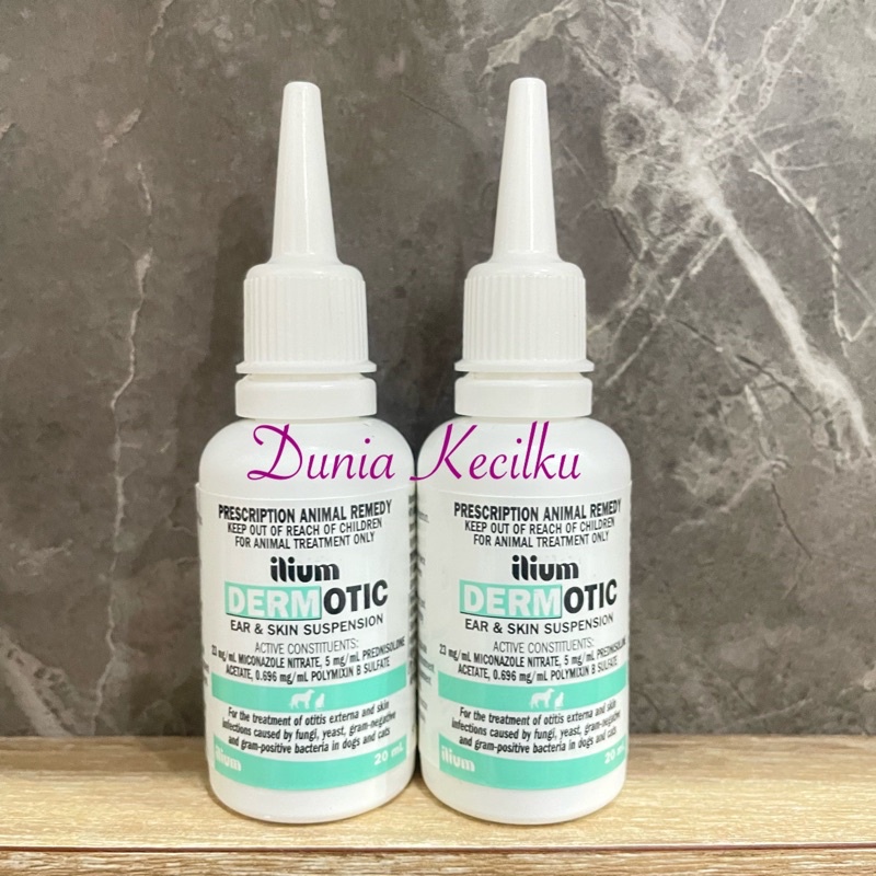 Ilium Dermotic Ear Skin Suspension illium Anti Fungus Bacteria Cat Dog Ear Drops 20ml Shopee Singapore