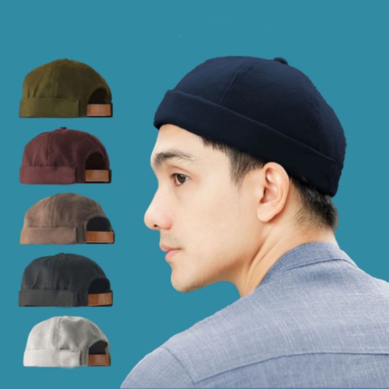 SINGAPORE SELLER Adjustable Miki Hat Docker Caps Skull cap Sailor Hat Baseball Cap Songkok Miki Peci Miki Shopee Singapore
