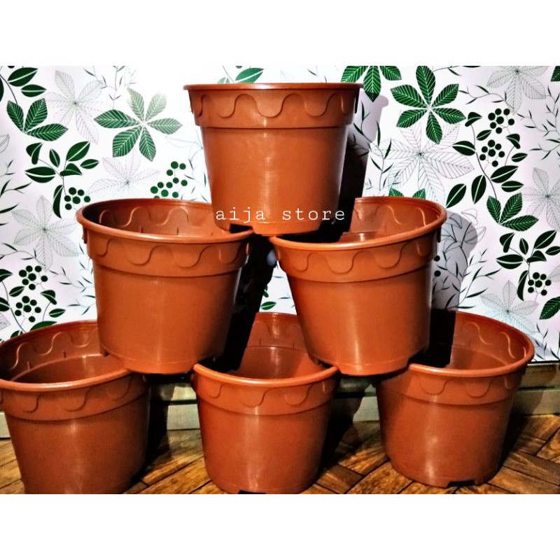 NEW Pasu Bunga Plastik SLS 6-150 ( Flower Pot ) | Shopee Singapore