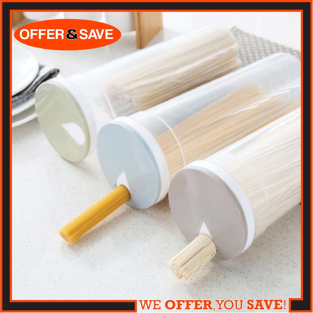 Plastic Spaghetti Storage Container With Serving Measurement / Pasta