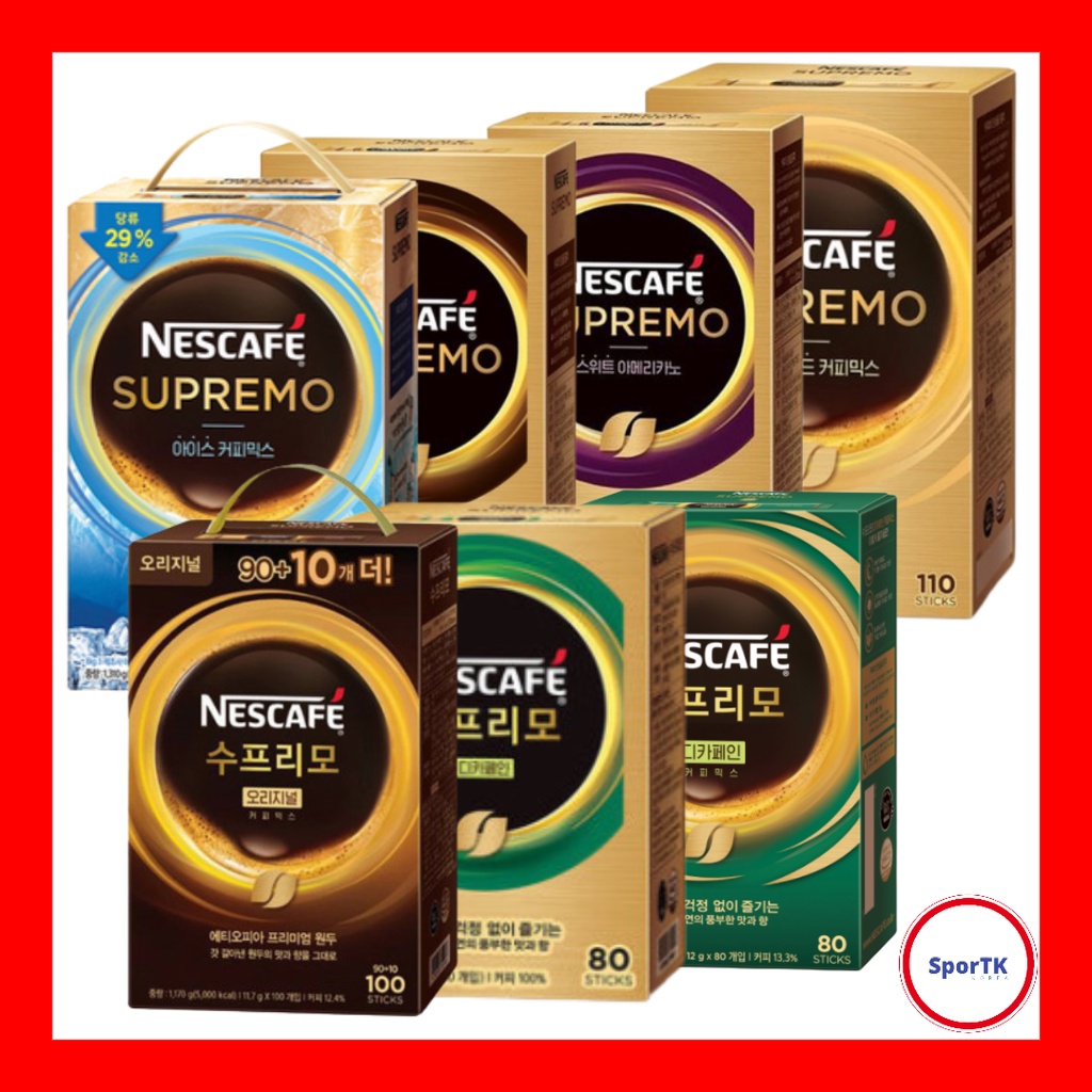 [NESCAFE] Supremo Coffee Series Korean Instant Coffee Mix 7 Kinds