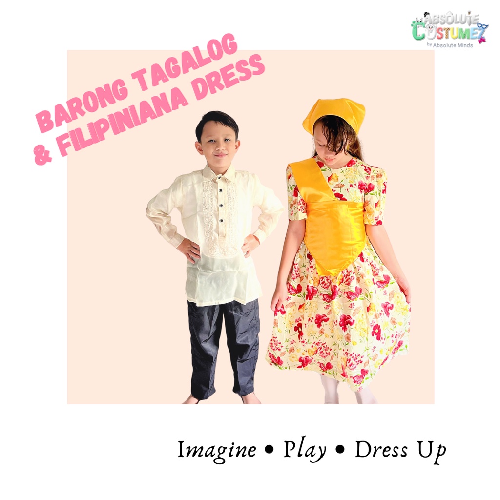 SG Local Seller Barong Tagalog Filipiniana Dress Traditional Wear Racial Harmony Costumes Shopee Singapore