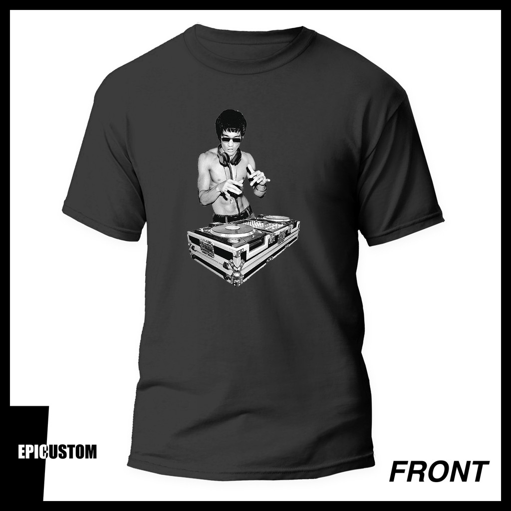 white black red graphic tee