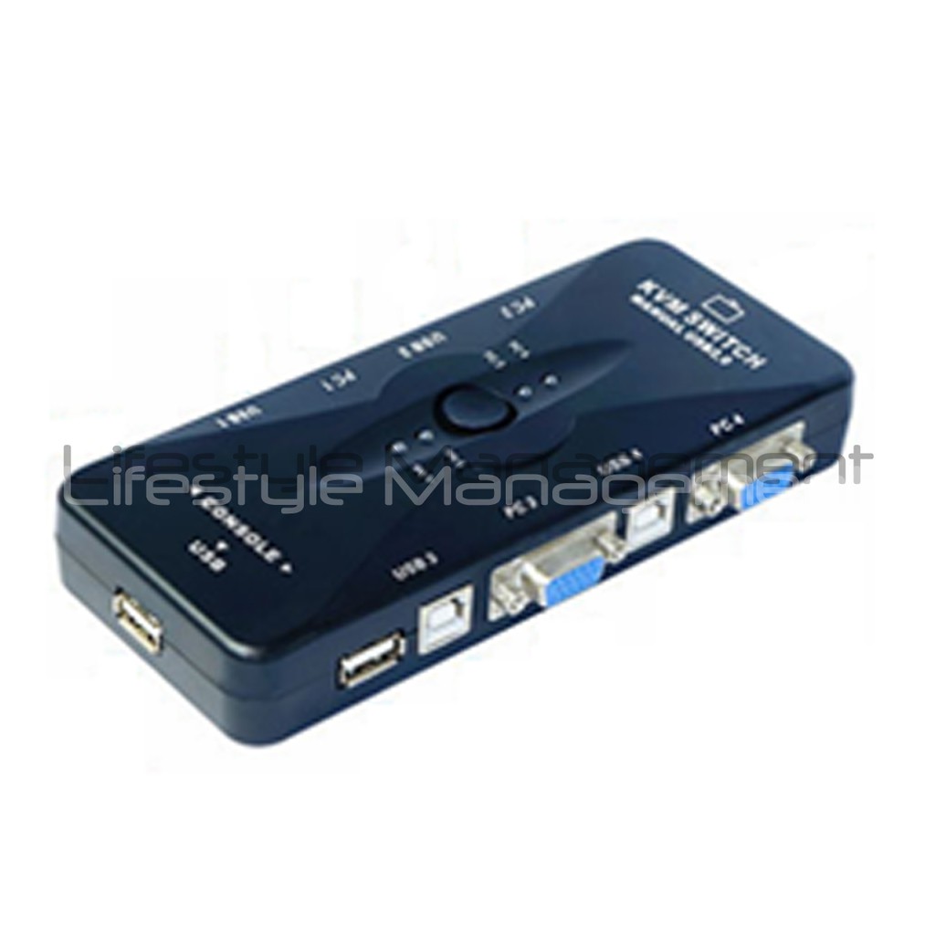 2/4 Port KVM Switch Keyboard Mouse Monitor Shopee Singapore