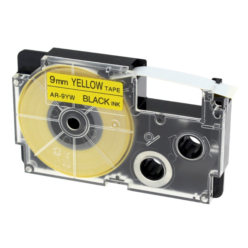 9mm XR9YW black on yellow for Casio printer label tapes label maker ribbon Shopee Singapore