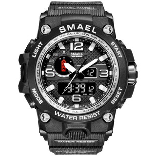 Official SMAEL Official Store New 1545D Sport Watch Men Watches Dual Time Quartz Digital Waterproof 50M