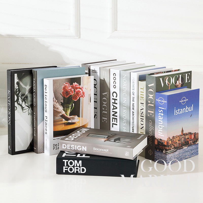 [ Goodmarket ] Foldable Fake Books Storage Box Room Decor Aesthetic Minimalist Display Decor Fake Book for Room Decor