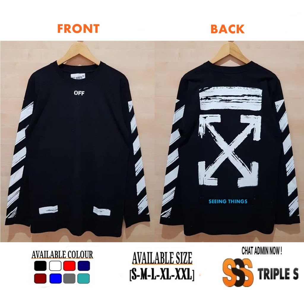 Off white long 2024 sleeve seeing things