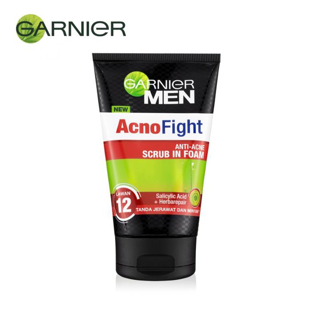 Garnier Men Acno Fight Anti Acne Foam 100ml - Gambar 2