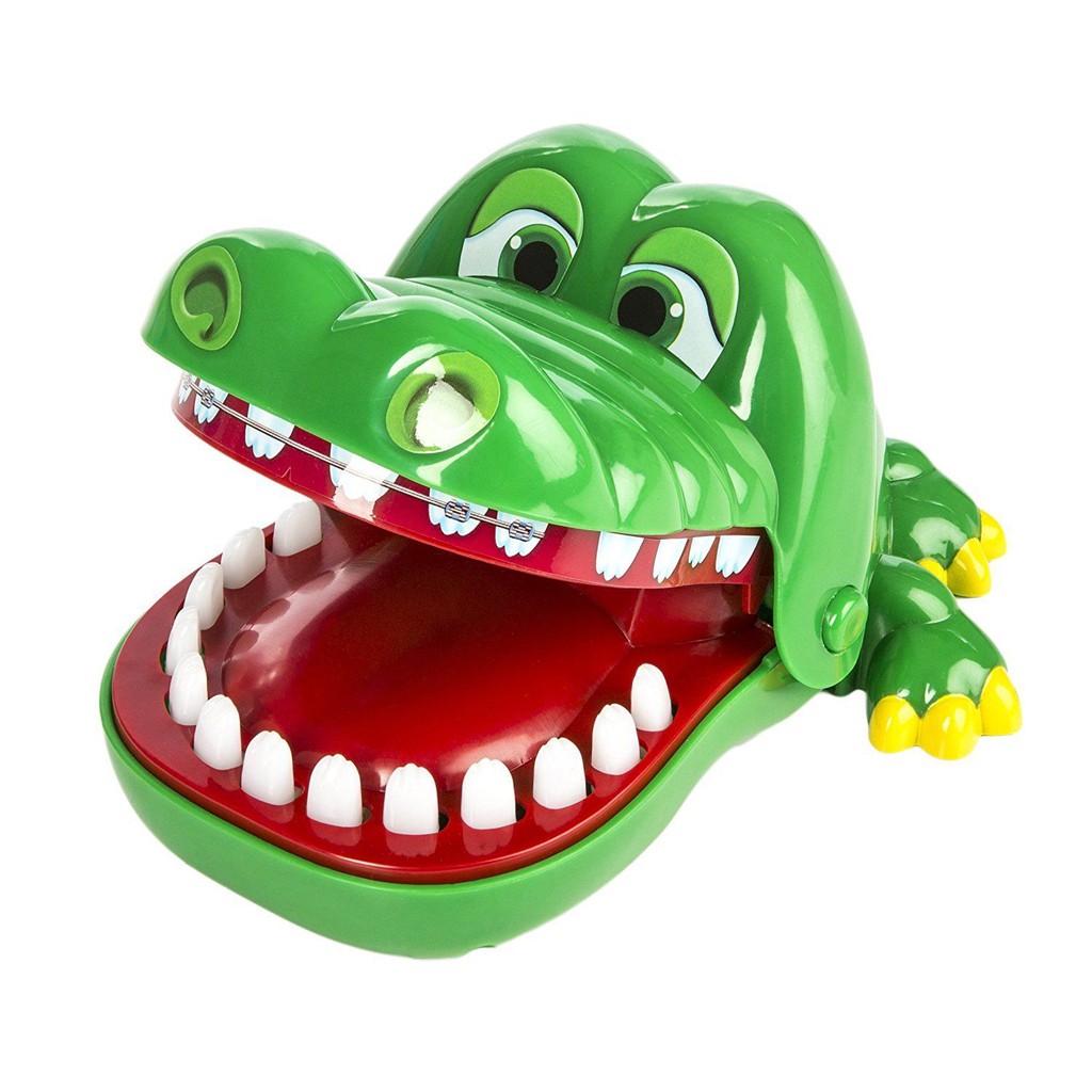 Funny Big Crocodile Mouth Dentist Bite Finger Toy Family Game For Kids ...