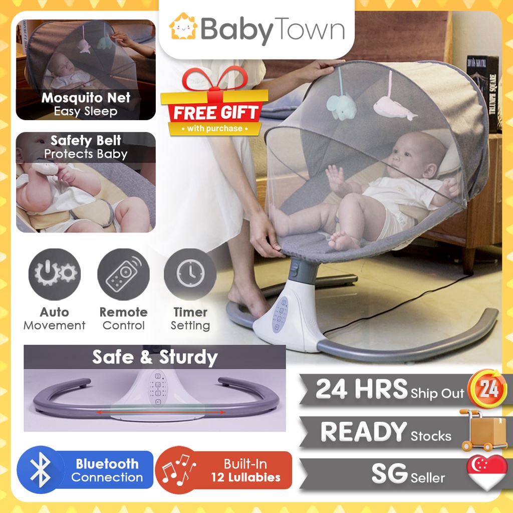 Electric baby outlet cot