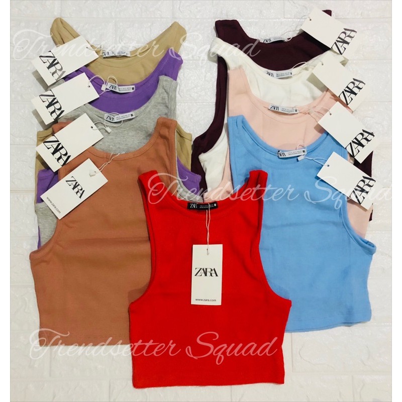 ZARA RACER BACK TANK TOP | Shopee Singapore