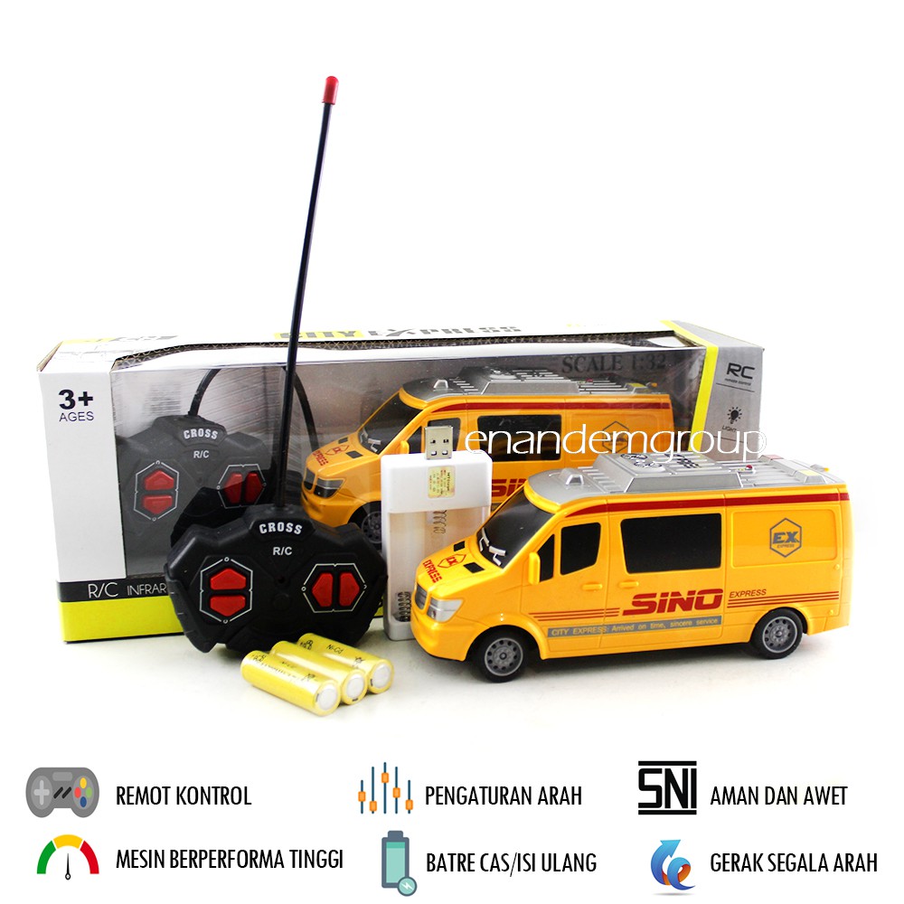 Super Mini RC Remote Control Car Toy Van Courier Anter Package | Shopee ...