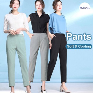 SG InStock) Women Pants / Cropped (Slim Cut. Shorts. Leggings. Yoga. Cargo.  Causal Wear. Office Wear. Linen) - TQP01