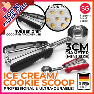 1Pcs Ice Cream Scoop, Trigger Release Stainless Steel Biscuit Scoop, Large Baking  Scoop, Baking Biscuit Scoop, with Biscuit Dough Scoop 