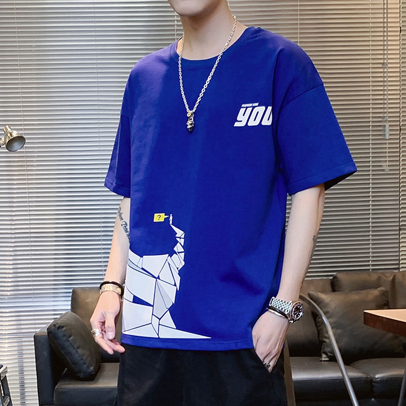 Men T-shirt Short Sleeve Tshirt Round Neck T shirt Men Clothing T-shirts