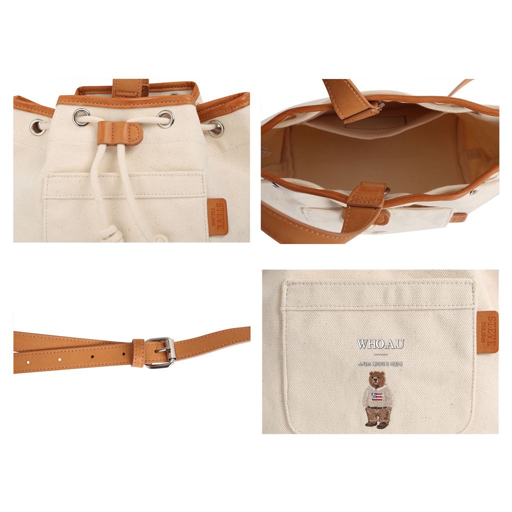 WHO.A.U] Steve Heritage Bucket Bag | WHBGB4855A | Shopee