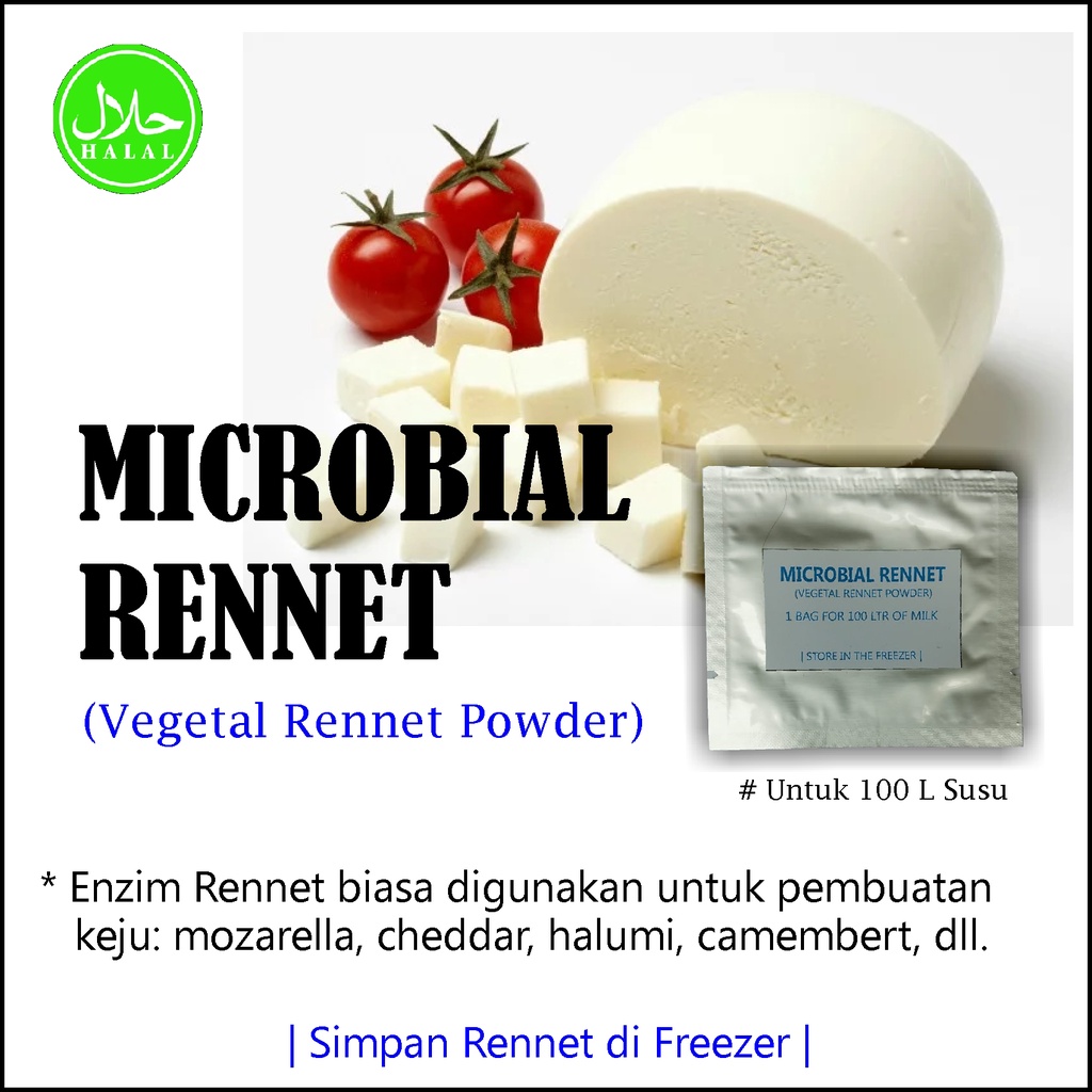 Rennet Powder For 100L Rennet Enzyme Milk For Making Mozzarella Cheese ...