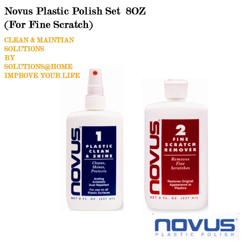 Novus 1, 2, 3 Set 8oz Bottle Of Each Cleaner & Polish