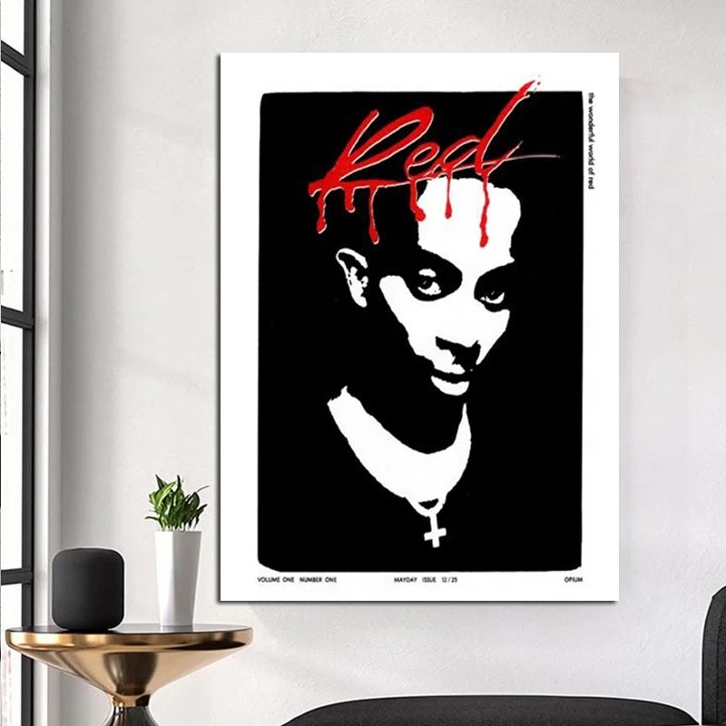 Playboi Carti Whole Lotta Red Art Music Album Star Print Poster Prints ...