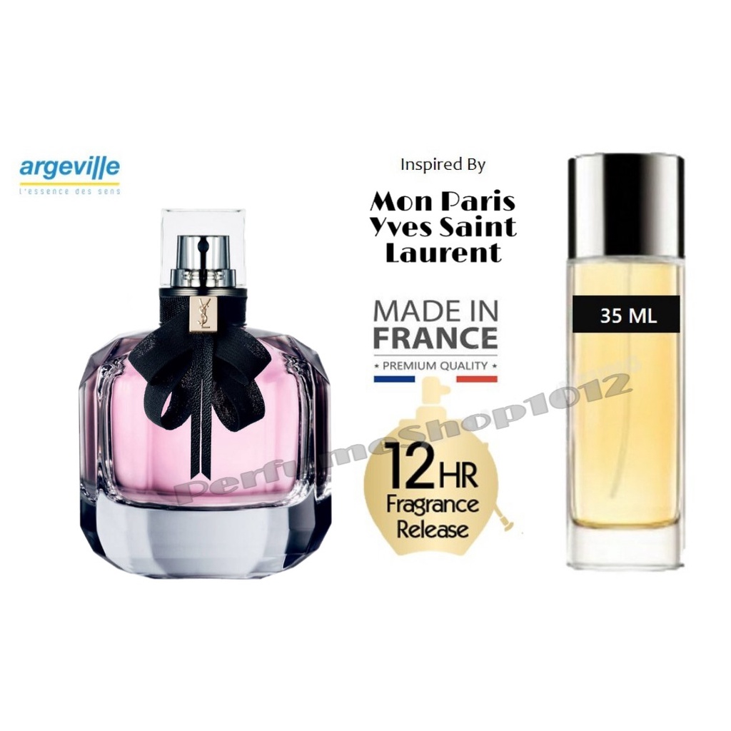 Argeville Perfume Long Lasting Parfum Inspired By Y.S.L Mo.on P.aris For  Women 35ML ( For Her ) | Shopee Singapore