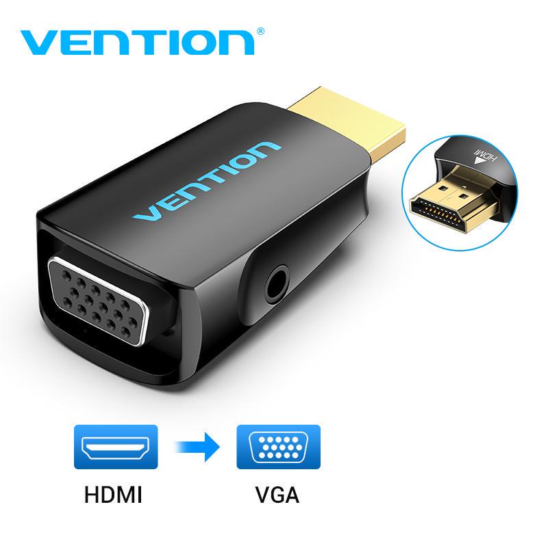 Vention HDMI To VGA Adapter 1080P With Audio 3.5mm Input for PS4 Laptop ...