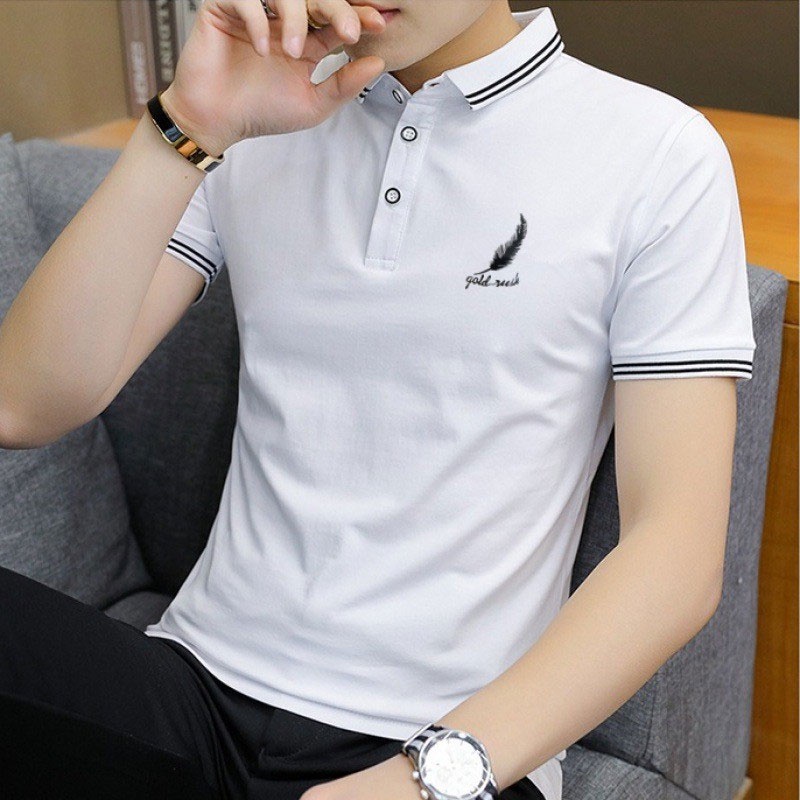 Men Polo Shirt Short Sleeve T Shirt Polo Collar Casual Men Clothing