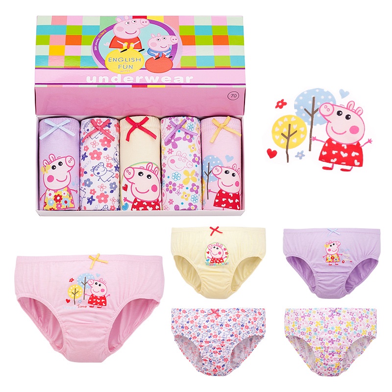  Peppa Pig Girls Underwear Pack of 5 Multicolor Size