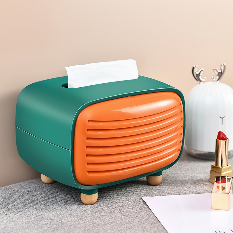 Tissue Box Face Mask Box Vintage Classic Radio Facial Tissue Kotak Tisu ...