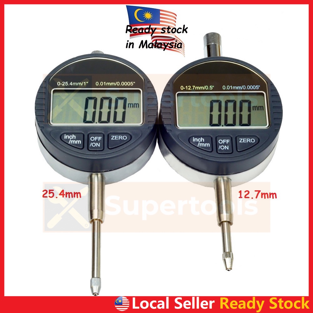 12.7mm / 25.4mm Digital Dial Indicator Gauge Camshaft Cam Measurement ...