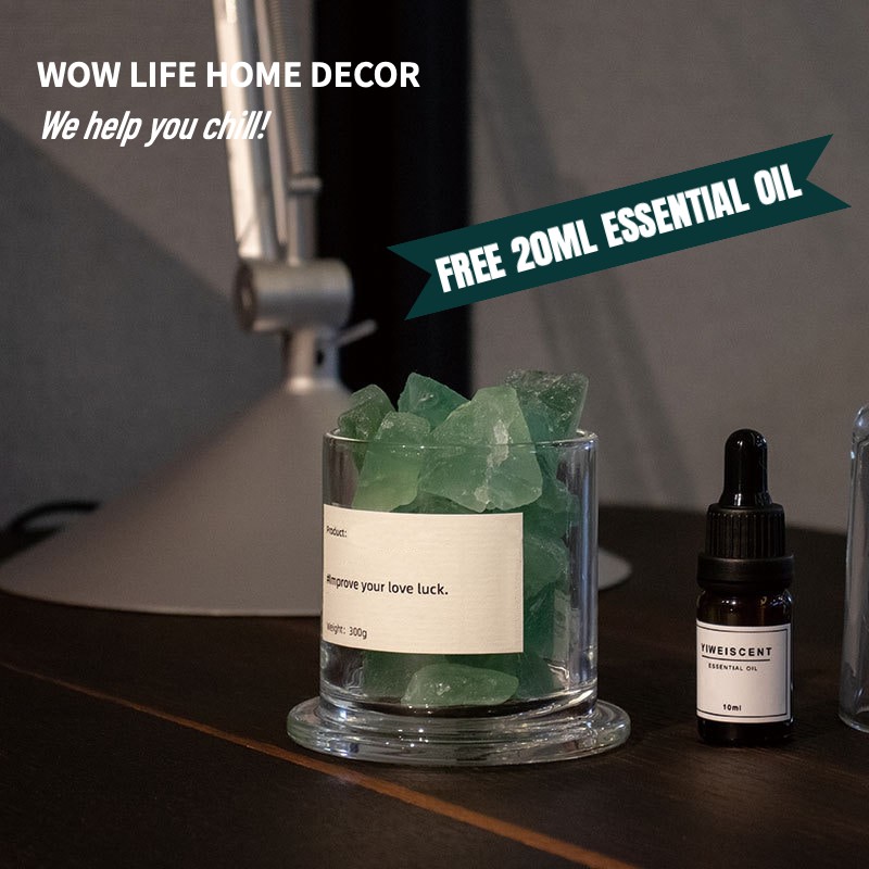 500g crystal stones Home Decor Creative Aromatherapy  Natural Crystal Stone Essential Oil Aroma Diffuser,Christmas gift