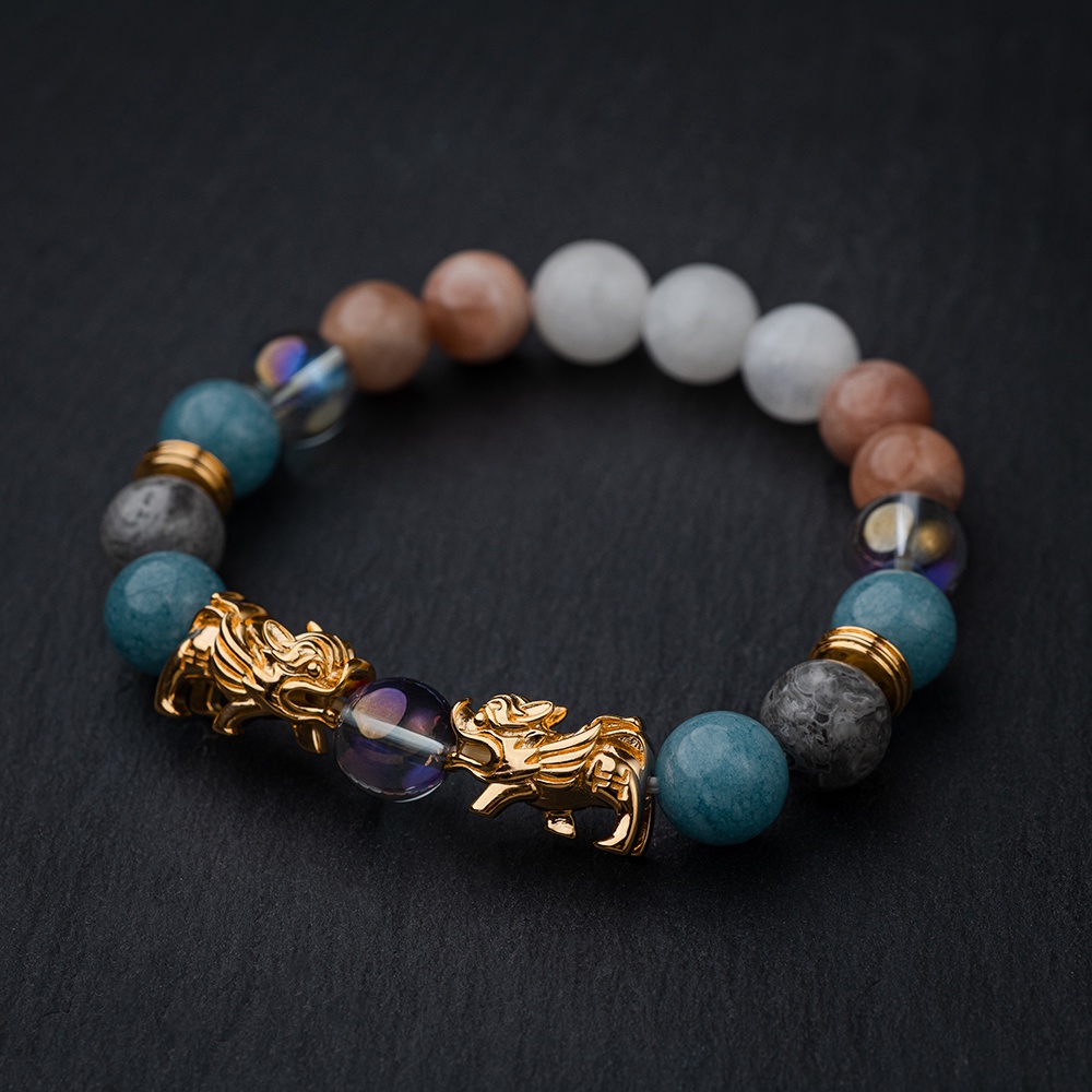 Hoseiki The Transcendence Pixiu Bracelet Water Element Blessed by