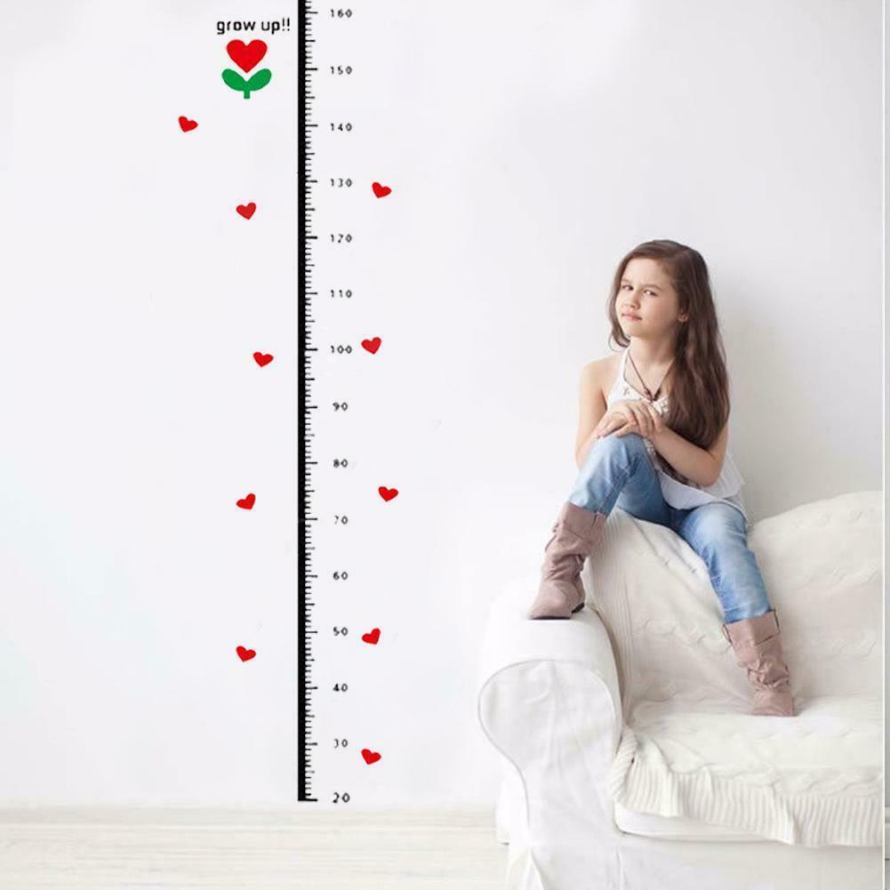 Height Wall Sticker Height Measurement Growth Chart Room Decor Art
