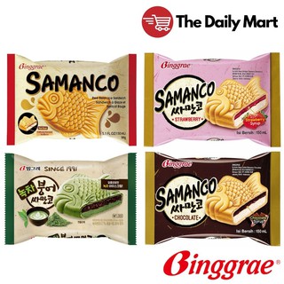 Binggrae Samanco Fish Sandwich Korean Ice Cream - Chocolate, Red Bean ...
