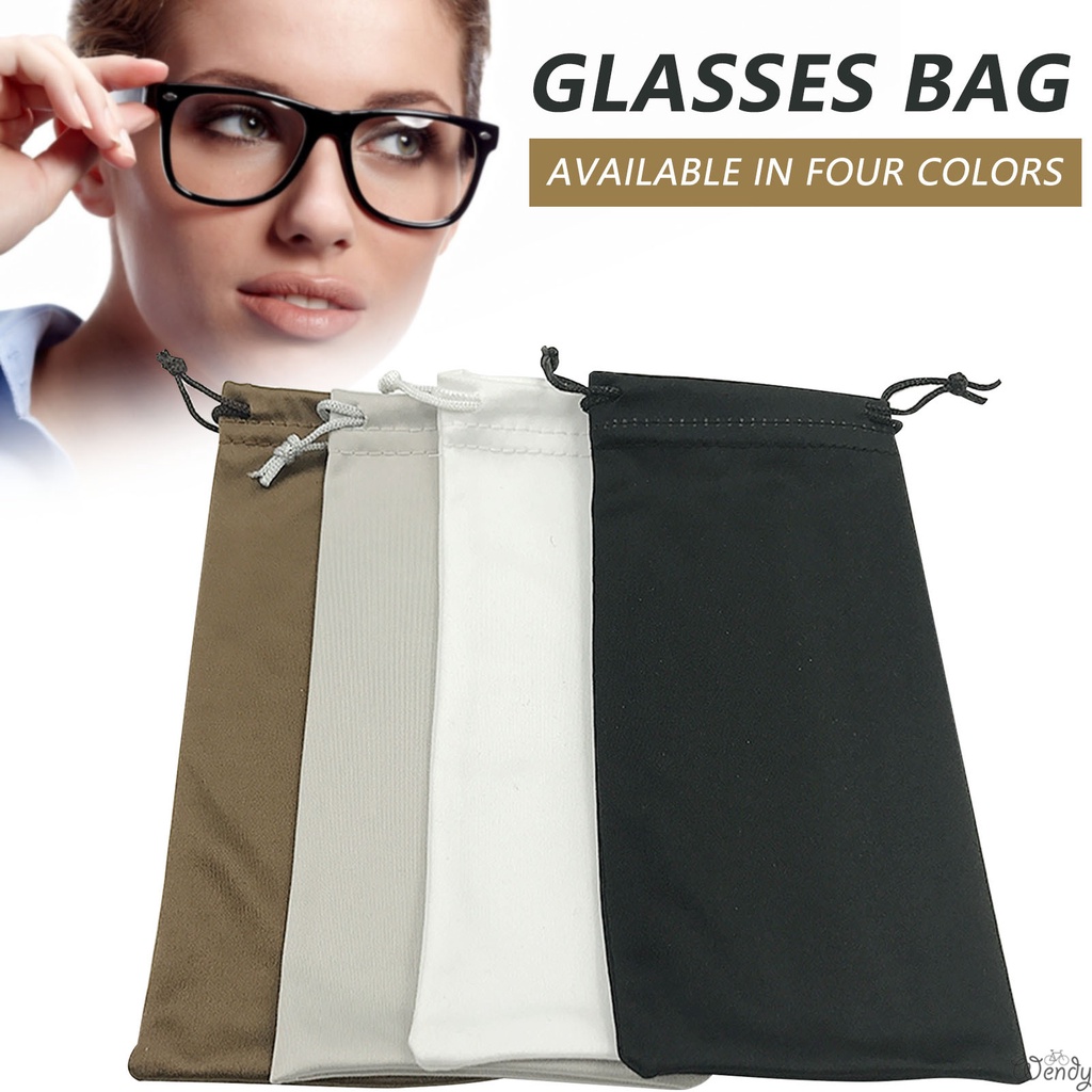 Microfiber Glasses Organizer Drawstring Closure Soft Eyeglass Pouch