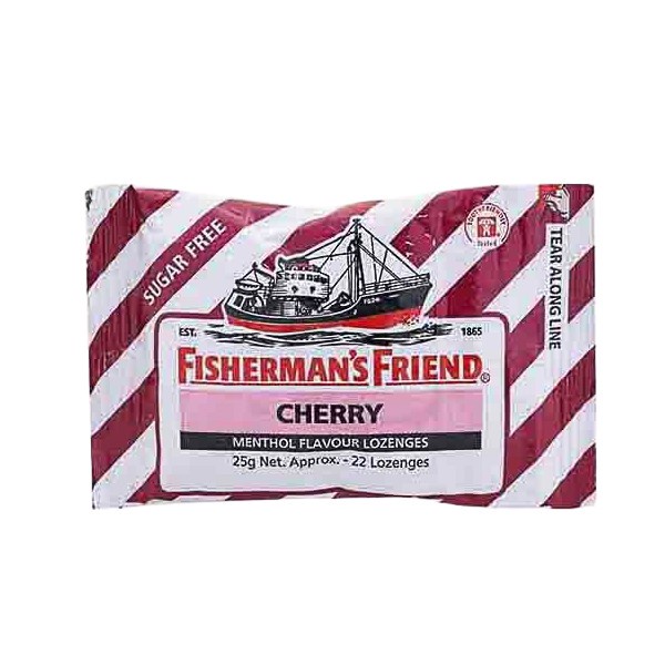 Fisherman's Friend Sugar Free Cherry 25 Gr/Permen Sugar Free/Permen melegakan tenggorokan - Gambar 3