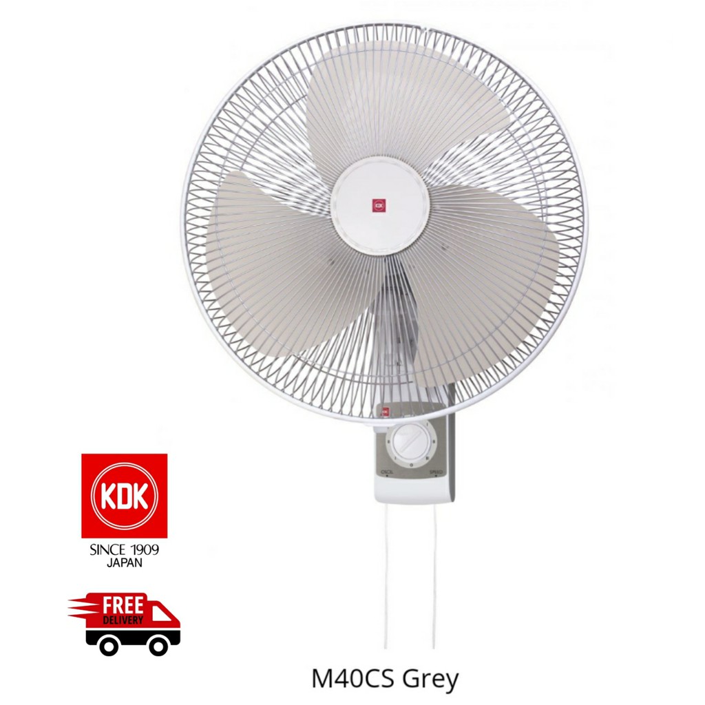 SG SELLER KDK Wall Fan 40cm Metal Blade, M40CS (Pull stwitch) | Shopee ...
