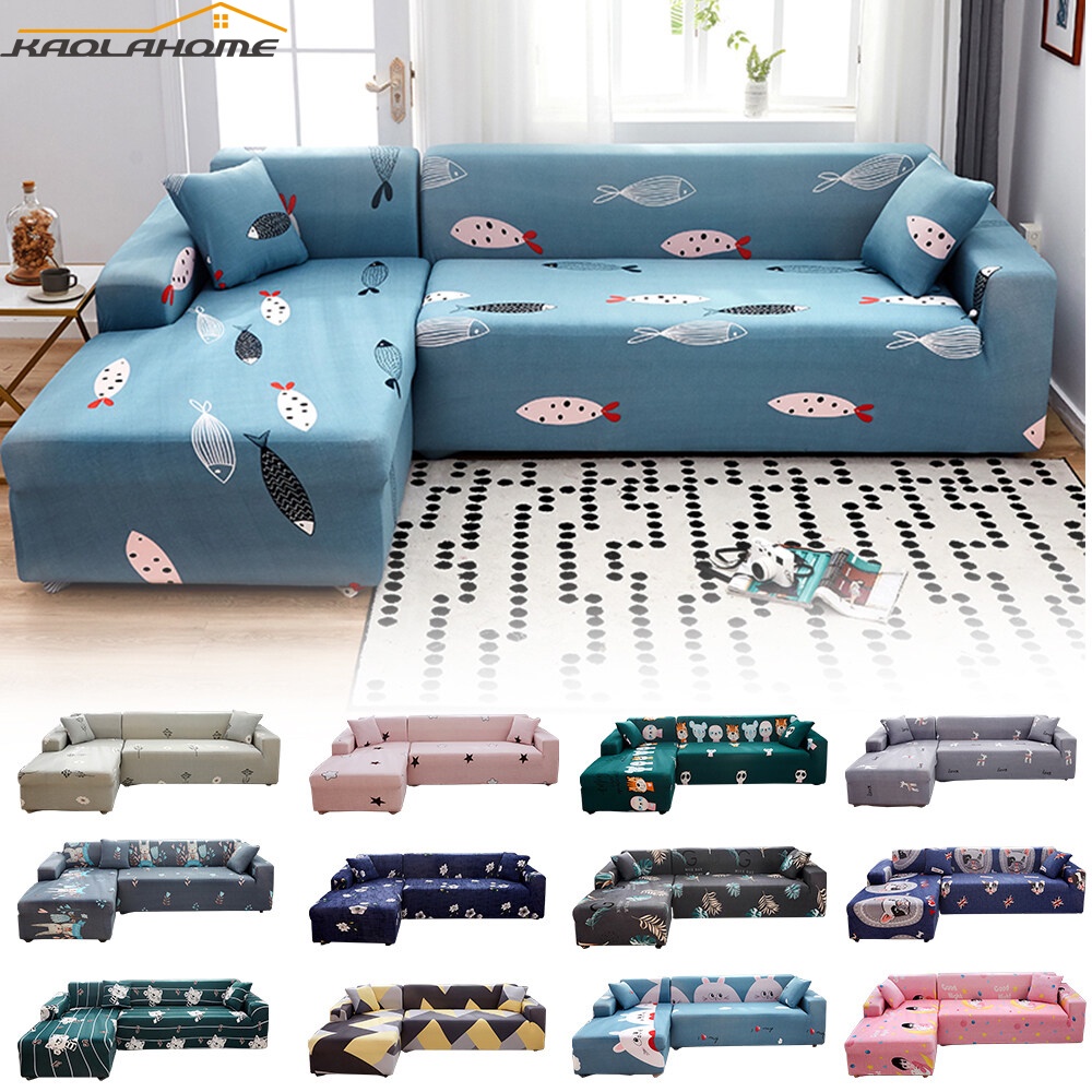 1 2 3 4 Seater Animal Printed Corner Sofa Cover Adjustable All ...