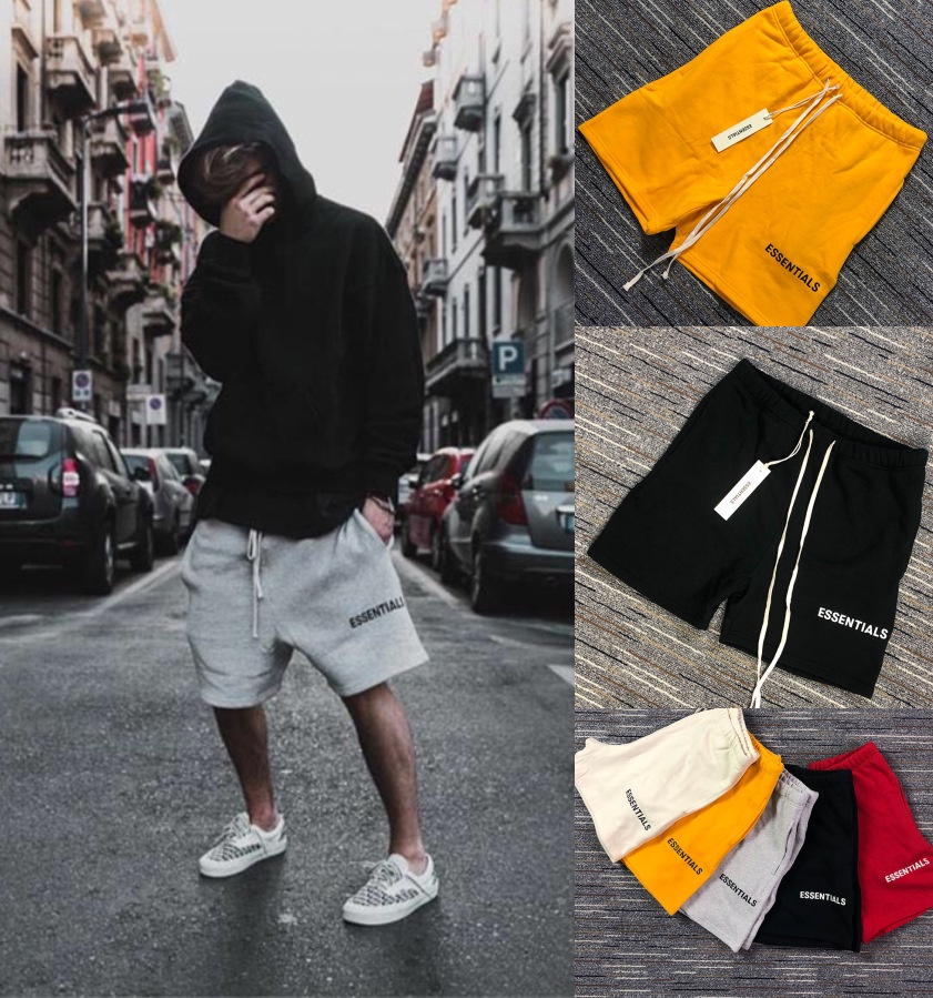 Men Fear Of God ESSENTIALS Bodybuilding pure cotton loose training