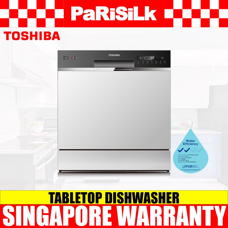 Toshiba DW08T1(S) Tabletop Dishwasher Shopee Singapore