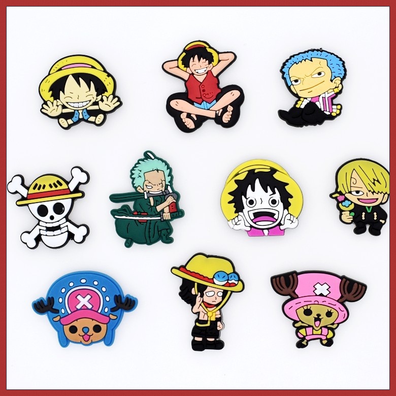 DIY Anime One Piece Japanese Cartoon Crocs Decorate Shoe Charms Pins ...