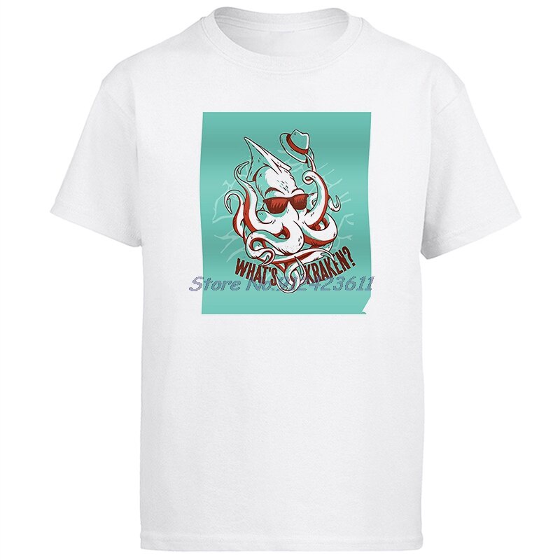 Kraken monster graphic t shirts short sleeve t-shirts oversize t-shirts O-neck T-shirt Summer Harajuku Streetwear Men's clothing