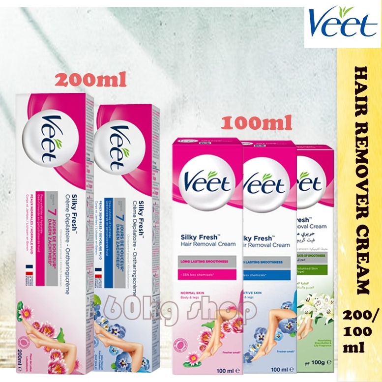 Veet Hair Removal Cream Normal Sensitive Dry Skin 100ml 200ml