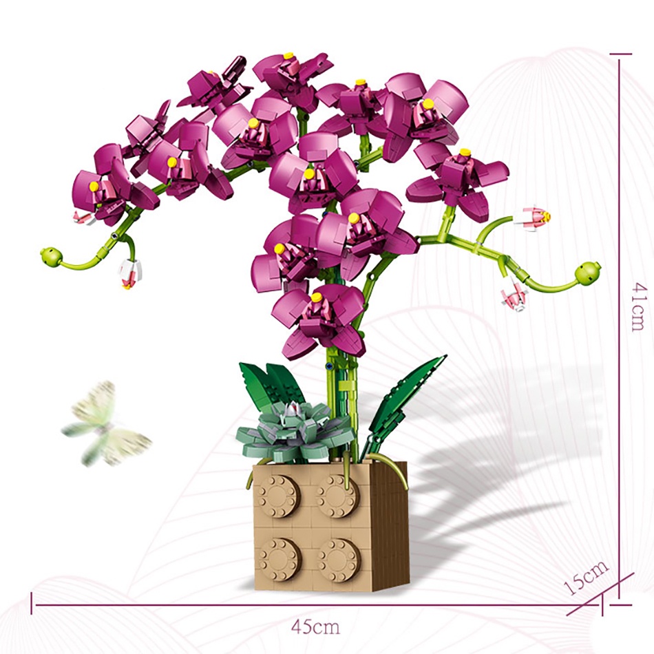 Orchid /Osmanthus fragrans Flower Bouquet DIY Assembly