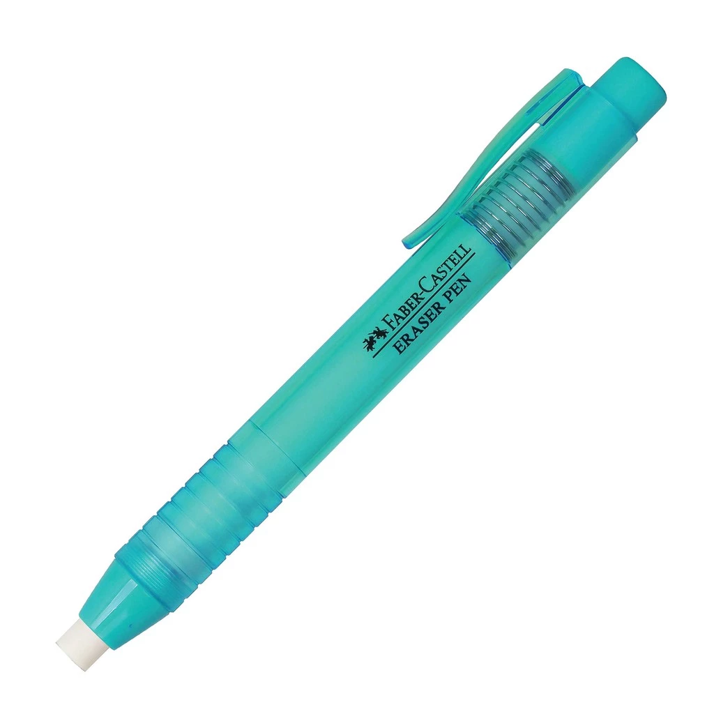 Faber Castell Penghapus Eraser Pen Blue Barrel - Gambar 2