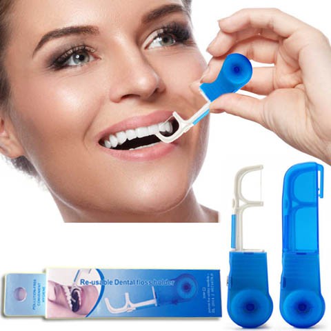 Noble One Oral Picks Replaceable Self-Cut Dental Floss Holder Toothpick ...