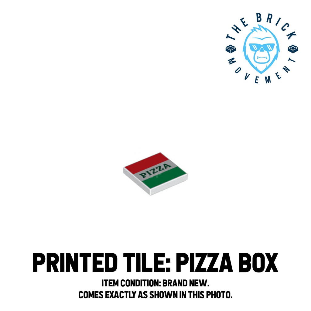 LEGO ACCESSORIES - FOOD - Printed Tile (Pizza Box) | Shopee Singapore