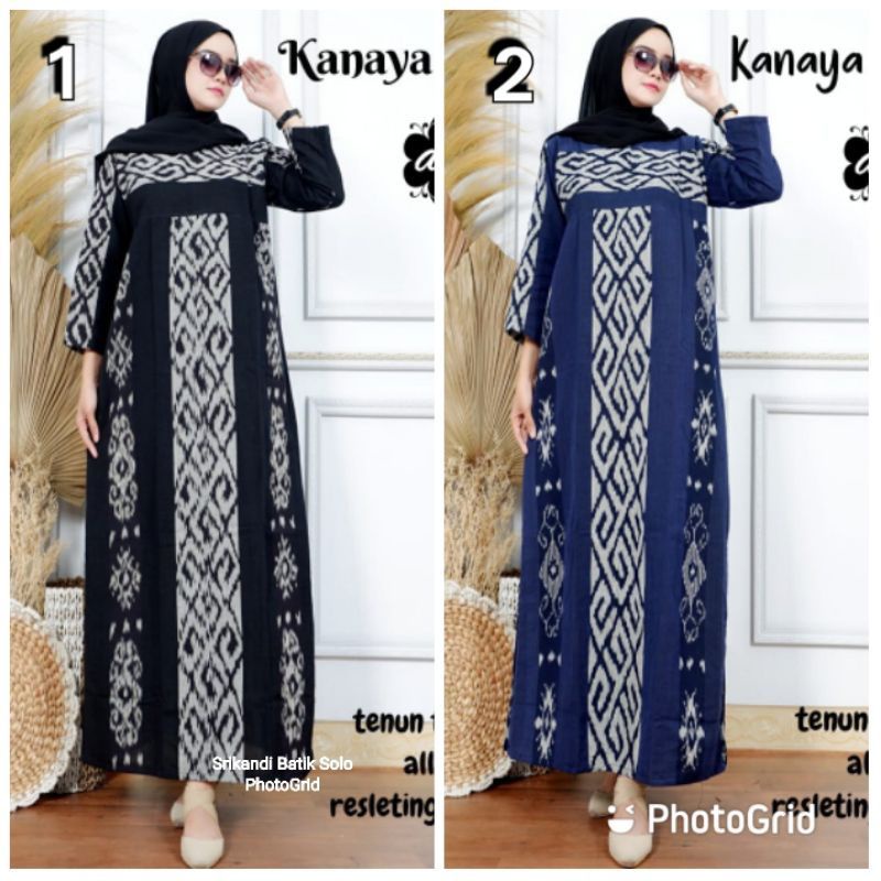 Muslimah gamis - Woven gamis - Invitation - couple Woven set - Party ...