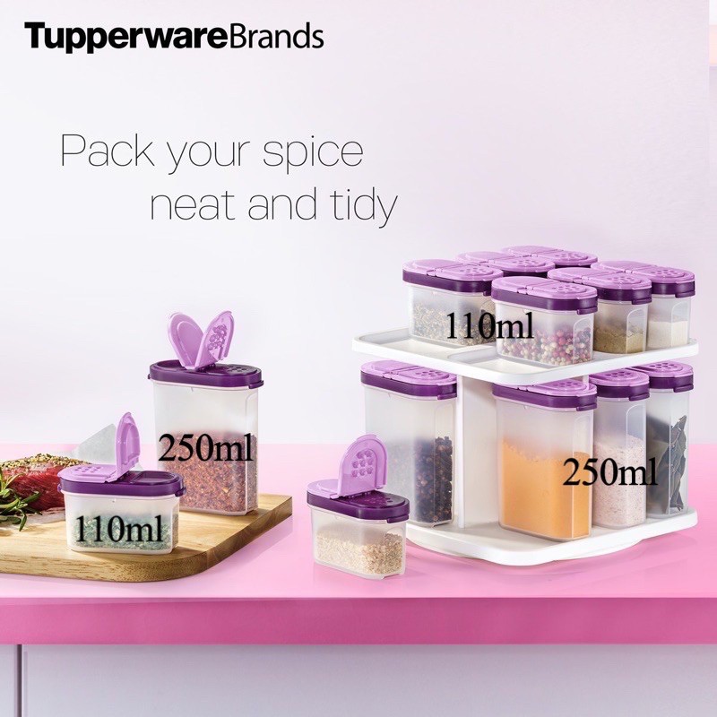 Tupperware Modular Spice Savers Small Large Modular Spice Carousel Shopee Singapore