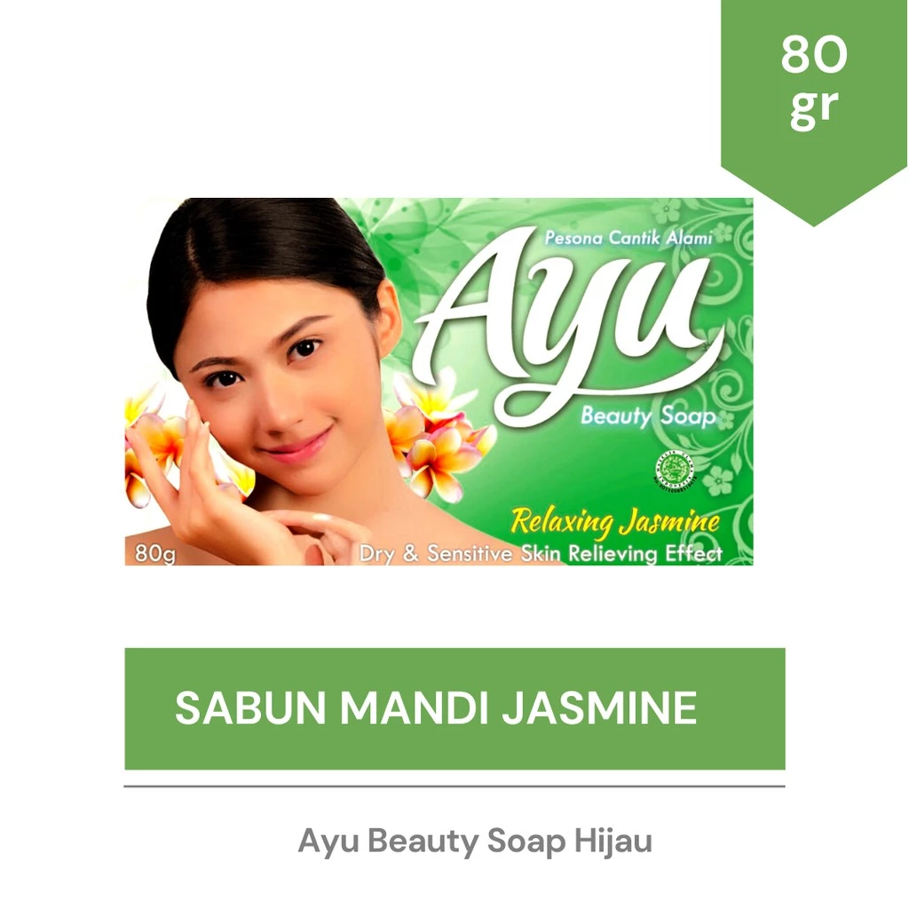 Ayu Beauty Soap 80gr Sabun Mandi Relaxing Jasmine Hijau 1Pcs - Gambar 4
